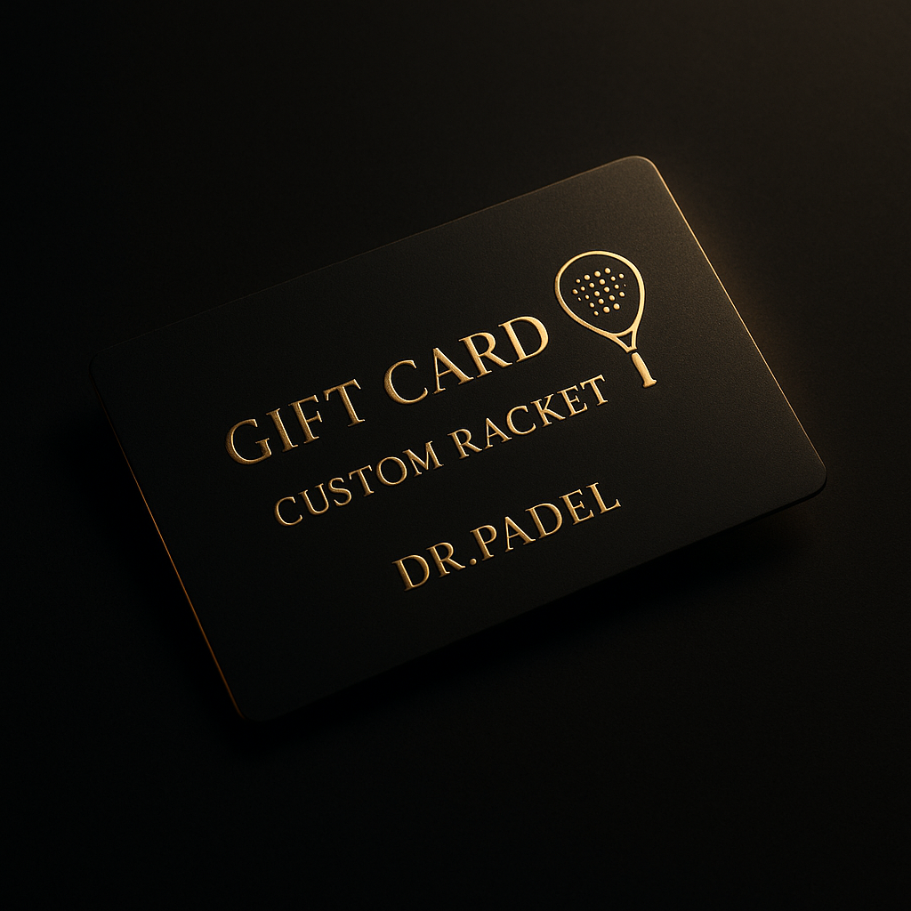 Padel Racket Card Gift Card - Personalized Racket – Dr Padel Racket